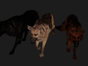DOG German Shepherd DOG 3D Model