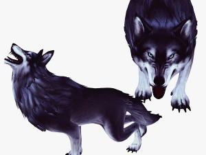 WOLVES PACK 5 characters ANIMATED 3D Model