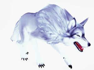 WOLVES PACK 5 characters ANIMATED 3D Model