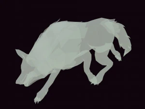 WOLVES PACK 5 characters ANIMATED 3D Model