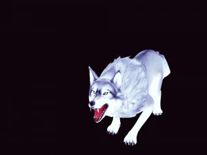 WHITE WOLF ANIMATED DOG WOLF 3D DOG 3D Model