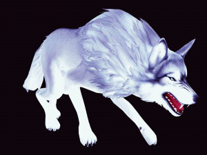 WHITE WOLF ANIMATED DOG WOLF 3D DOG 3D Модель