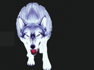 WHITE WOLF ANIMATED DOG WOLF 3D DOG 3D Модель