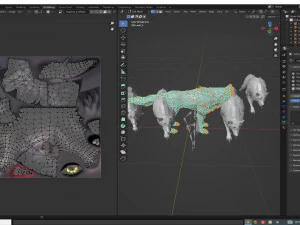 WHITE WOLF ANIMATED DOG WOLF 3D DOG 3D Model