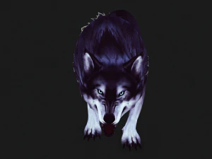 WOLF ANIMATED 3D Model