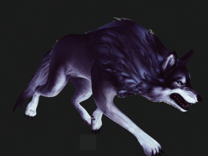 WOLF ANIMATED Modelo 3D