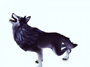 WOLF ANIMATED 3D Model