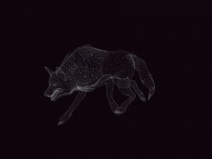 WOLF ANIMATED 3D Model