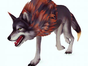 WOLF DOG WOLF - DOG CANINE 3D Model
