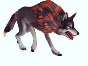 WOLF DOG WOLF - DOG CANINE 3D Model