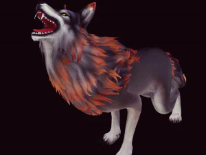 WOLF DOG WOLF - DOG CANINE 3D Model