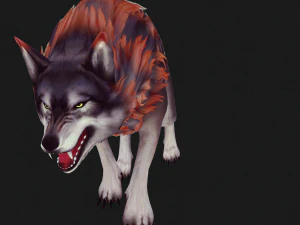 WOLF DOG WOLF - DOG CANINE 3D Model
