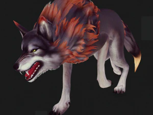 WOLF DOG WOLF - DOG CANINE 3D Model