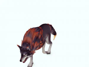WOLF DOG WOLF - DOG CANINE 3D Model