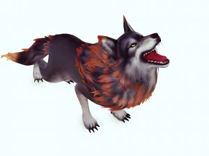WOLF DOG WOLF - DOG CANINE 3D Model