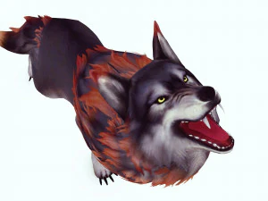 WOLF DOG WOLF - DOG CANINE 3D Model