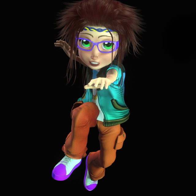 CARTOON GIRL KID CHILD GIRL 3D Модель In Женщина 3DExport