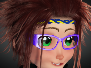 CARTOON GIRL KID CHILD GIRL 3D Model