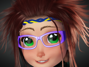 CARTOON GIRL KID CHILD GIRL 3D Model