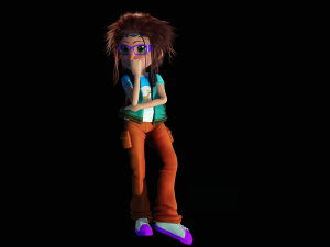 CARTOON GIRL KID CHILD GIRL 3D Model