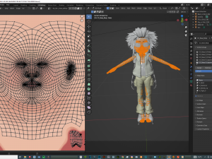 CARTOON GIRL KID CHILD GIRL 3D Model