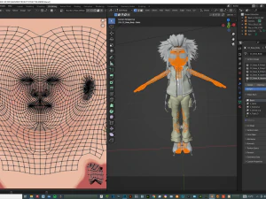 CARTOON GIRL KID CHILD GIRL 3D Model