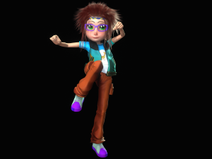 CARTOON GIRL KID CHILD GIRL 3D Model