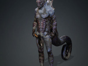 WATER MONSTER - AXE EVIL - 3D MODEL AQUAMAN MONSTER EVIL Modello 3D