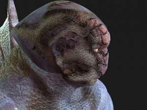 WATER MONSTER - AXE EVIL - 3D MODEL AQUAMAN MONSTER EVIL Modello 3D
