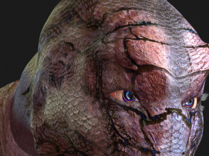 WATER MONSTER - AXE EVIL - 3D MODEL AQUAMAN MONSTER EVIL Modello 3D
