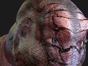 WATER MONSTER - AXE EVIL - 3D MODEL AQUAMAN MONSTER EVIL 3D Model