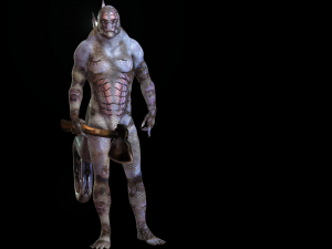 WATER MONSTER - AXE EVIL - 3D MODEL AQUAMAN MONSTER EVIL Modello 3D