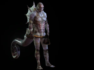 WATER MONSTER - AXE EVIL - 3D MODEL AQUAMAN MONSTER EVIL 3D Model