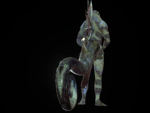 WATER MONSTER - AXE EVIL - 3D MODEL AQUAMAN MONSTER EVIL 3D Model