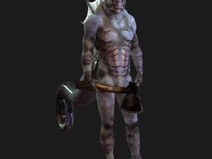 WATER MONSTER - AXE EVIL - 3D MODEL AQUAMAN MONSTER EVIL 3D Model