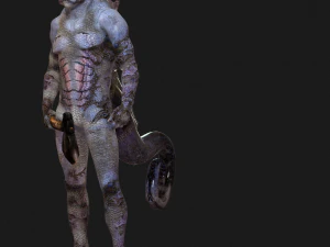WATER MONSTER - AXE EVIL - 3D MODEL AQUAMAN MONSTER EVIL 3D Model