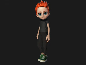 BOY KID CARTOON 3D Model