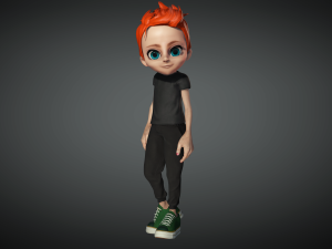 BOY KID CARTOON 3D मॉडल