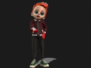 BOY KID CARTOON 3D मॉडल