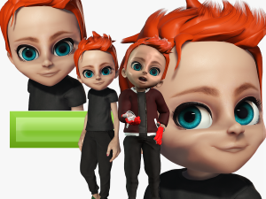 BOY KID CARTOON Model 3D