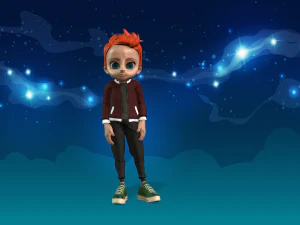 BOY KID CARTOON 3D Model