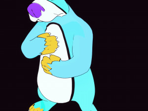 KIDS CARTOONS 3D - OSTRICH - BEAR - CAT - 2D PAINTED to 3D Modèle 3D