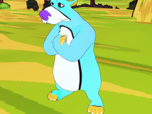 BEAR 3D KIDS CHIDL Cartoon 2D ASPECT Modelo 3D
