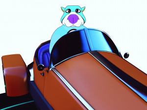 BEAR 3D KIDS CHIDL Cartoon 2D ASPECT Modelo 3D