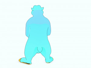 BEAR 3D KIDS CHIDL Cartoon 2D ASPECT Modelo 3D