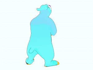 BEAR 3D KIDS CHIDL Cartoon 2D ASPECT Modelo 3D