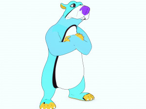 BEAR 3D KIDS CHIDL Cartoon 2D ASPECT Modelo 3D