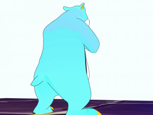 BEAR 3D KIDS CHIDL Cartoon 2D ASPECT Modelo 3D