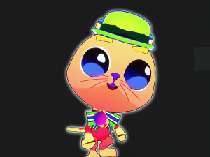 CAT 3D KIDS CHIDL CAT ASPECT 2D 3D 模型