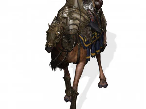 Camel - Desert - CAMEL ANIMATED 3D Model